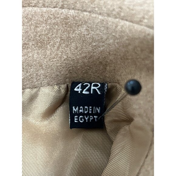 Lauren Ralph Lauren Black Label Cashmere Wool Long Coat Italian Tan Camel Men 42 - Picture 4 of 9